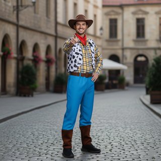 Disfraz Vaquero Woody Talla L + Sombrero Cowboy
