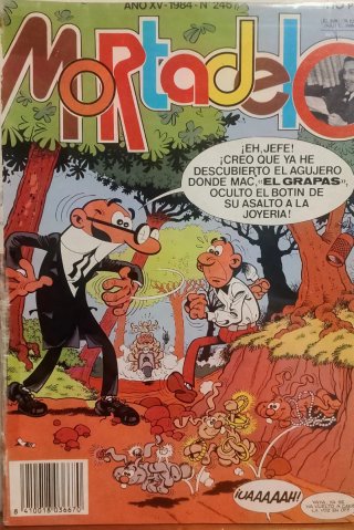 LOTE 10 TEBEOS DE MORTADELO.EL GUARDIA.