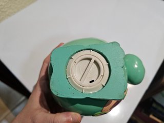 Hucha in ceramica per bambini con design di cane verde