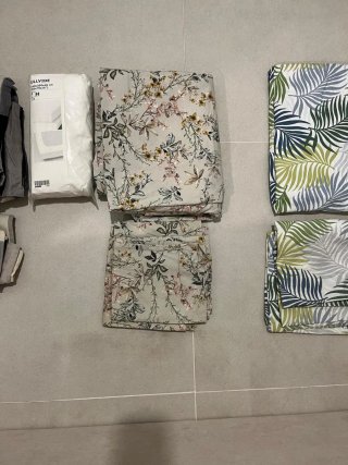 Lote ropa de cama 2 fundas, 1 sábana y protector