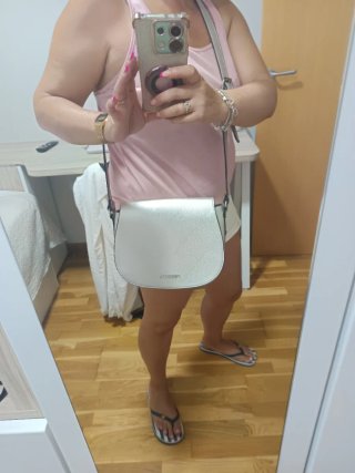 Bolso plateado FENDIOR mujer