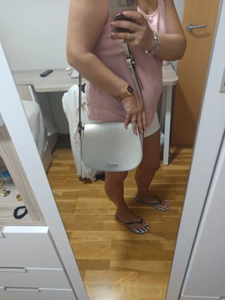 Bolso plateado FENDIOR mujer