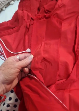 Vestido Flamenco Rojo y Blanco