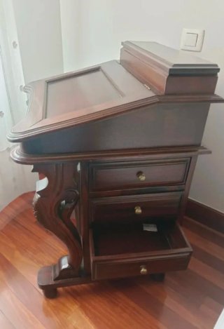 Escritorio antiguo estilo Dabavenportde madera con