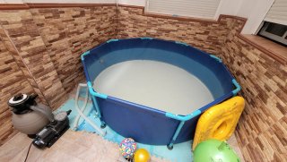 Piscina desmontable con depuradora