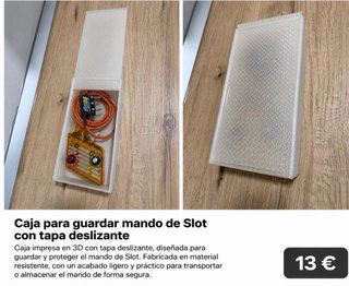 Caja 3D para mando de Slot con tapa