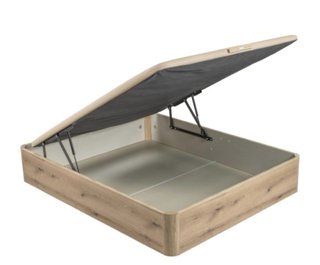 Canapé madera 135x190 gris