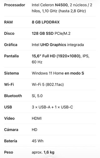 Portátil Acer Gris Nuevo
