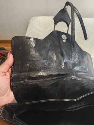 Bolso de hombro negro mujer