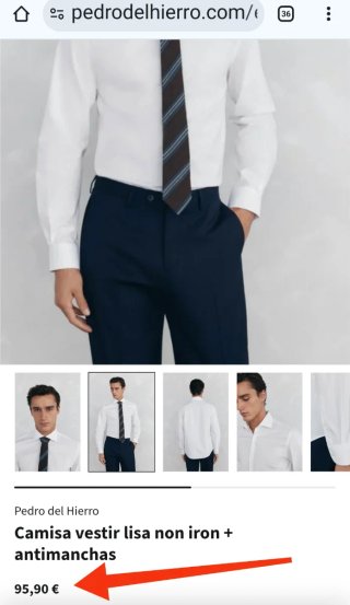 CAMISA SIN ESTRENAR CON ETIQUETAS PEDRO DEL HIERRO