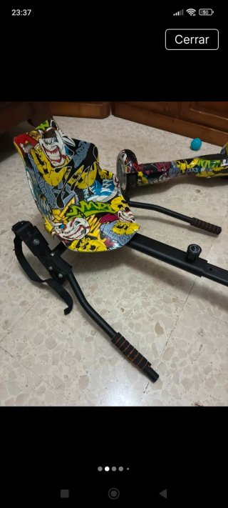 Hoverboard con silla, cargador y caja