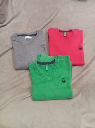 Lote 3 jerséis niño talla 5-6 Pack 10