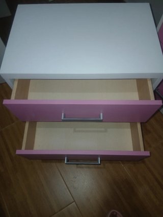 Mueble Dormitorio Rosa y blanco