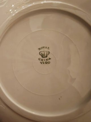Lote 12 Platos Royal China Vigo Porcelana