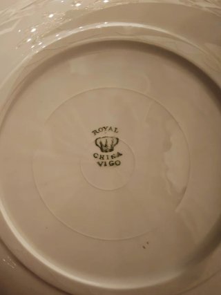 Lote 12 Platos Royal China Vigo Porcelana