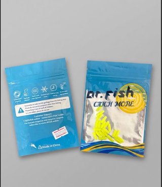 Cebos Pesca Silicona Amarillos Fluor Dr. Fish