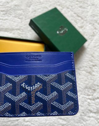 Tarjetero Goyard Azul y Multicolor