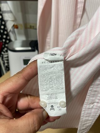 Camisa Scalpers Rayas Rosas Talla 38
