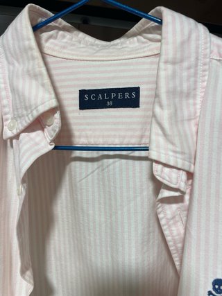 Camisa Scalpers Rayas Rosas Talla 38