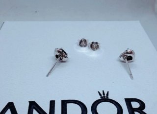 Conjunto Pandora Corazón Plata y Circonitas