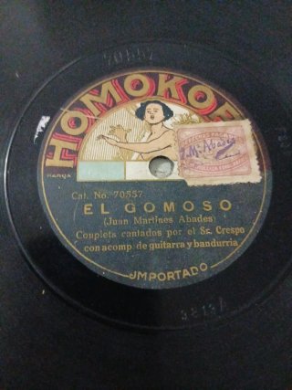 2 Discos pizarra  78rpm Homokord - Milonga Anarqui