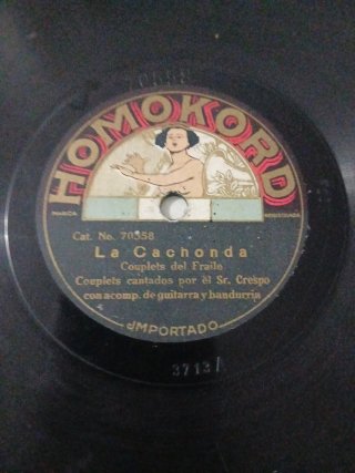 2 Discos pizarra  78rpm Homokord - Milonga Anarqui