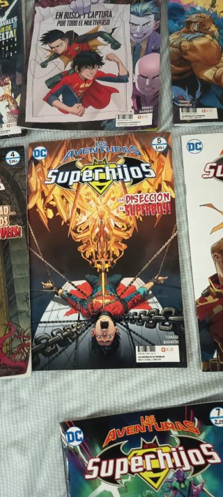 Lote de cómics de DC de los super hijo del 1-7