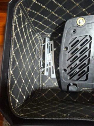 Baúl / cofre para Moto 45L ABS Negro y Amarillo