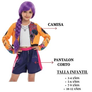 Disfraz Kpop Cantante 5-6 años Camisa + Pantalón
