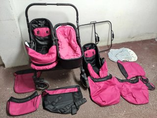 CARRO GEMELAR FREESTYLE TWINS PERFECTO ESTADO CON