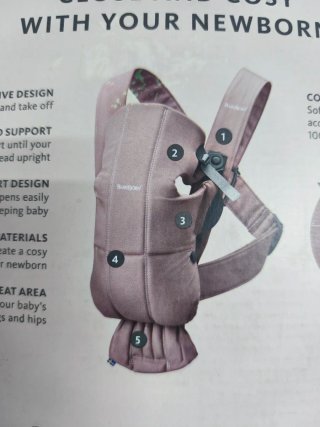 Mochila Portabebés BabyBjörn Mini Vintage