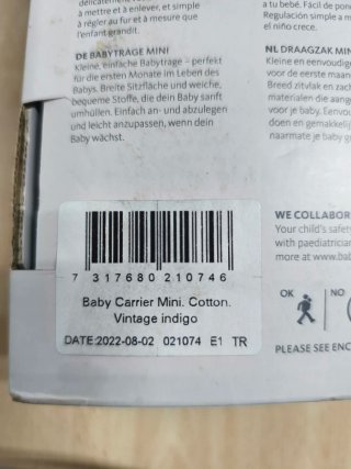 Mochila Portabebés BabyBjörn Mini Vintage