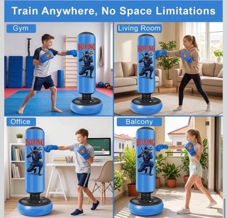 NUEVO Saco de boxeo inflable 165cm