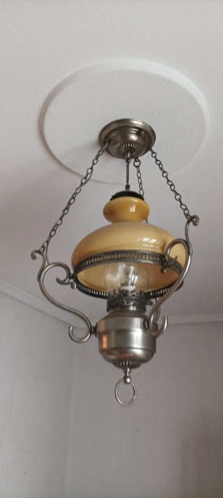 Lámpara de techo estilo quinqué