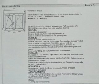 Ventana PVC Replus Doble Hoja