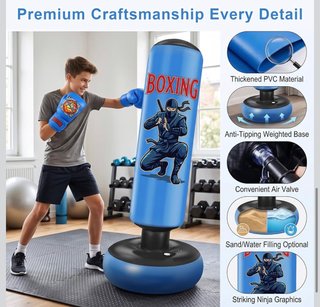 NUEVO Saco de boxeo inflable 165cm