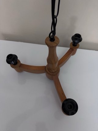 Lámpara de techo madera y metal