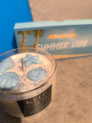 Vela Summer Vibe con aroma marino