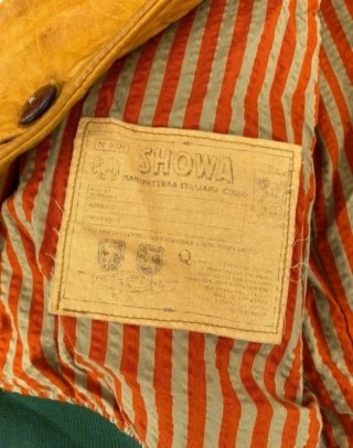 CHAQUETA ORIGINAL SHOWA 1912 CUERO ITALIANA