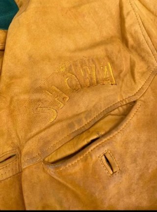 CHAQUETA ORIGINAL SHOWA 1912 CUERO ITALIANA