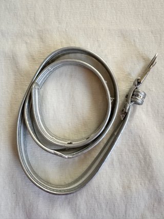 Cinturón plateado lentejuelas talla 90