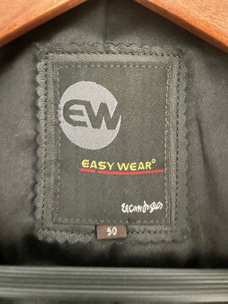 Chaqueta de Piel Negra Talla 50