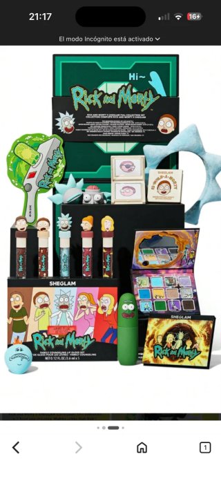 Kit Maquillaje Rick and Morty x Sheglam