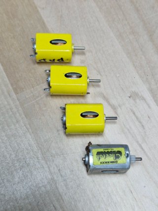 Lote 4 Motores Scalextric Amarillos