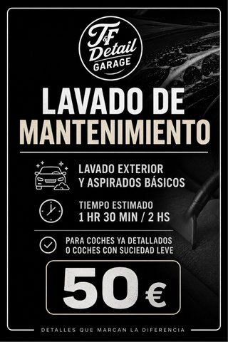 Lavado y aspirado básico de coches