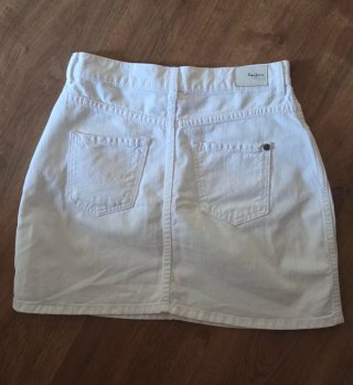 Falda Pepe Jeans Blanca Talla M