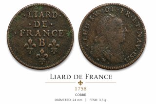 Moneda antigua de Francia
