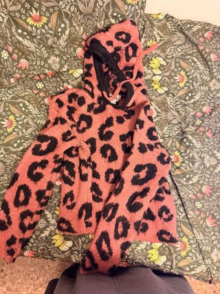 Jersey Rosa Leopardo con Capucha