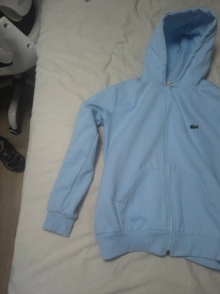 Chaqueta con cremallera Lacoste azul