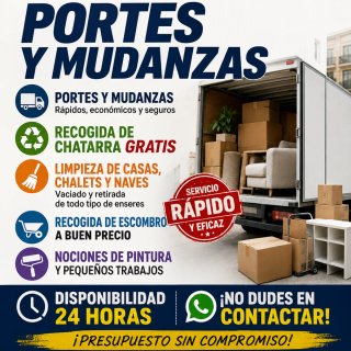 Recogida de enseres escombro portes mudanzas